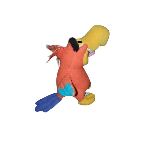 Disney Aladdin 8" Lago Plush Parrot by Mattel Vintage Stuffed Bird - Picture 4 of 6